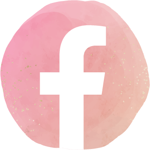 facebook logo in pink