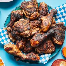 plate of jerk chicken